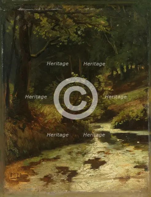 Brook in the Woods near Oosterbeek, c.1860. Creator: Matthijs Maris.