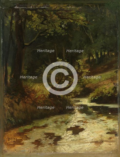 Brook in the Woods near Oosterbeek, c.1860. Creator: Matthijs Maris.