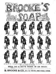 Brook's Soap 1890. Creator: Unknown