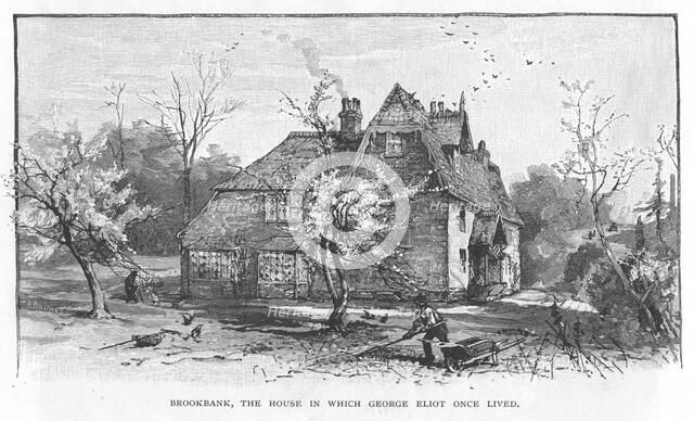 Brookbank, Shotter Mill, Surrey, the home of British novelist, George Eliot, 1882. Artist: Unknown