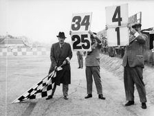 Brooklands Officials, including Major Bale, Brooklands, Surrey