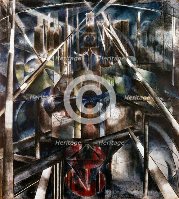 'Brooklyn Bridge', 1917. Artist: Joseph Stella