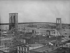 Brooklyn Bridge, New York c1897. Creator: Unknown