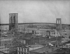 Brooklyn Bridge, New York c1897. Creator: Unknown