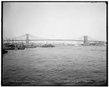 Brooklyn Bridge, New York, c1904. Creator: Unknown