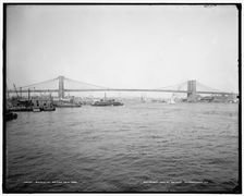 Brooklyn Bridge, New York, c1904. Creator: Unknown