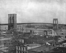 Brooklyn Bridge, New York, USA, c1900. Creator: Unknown