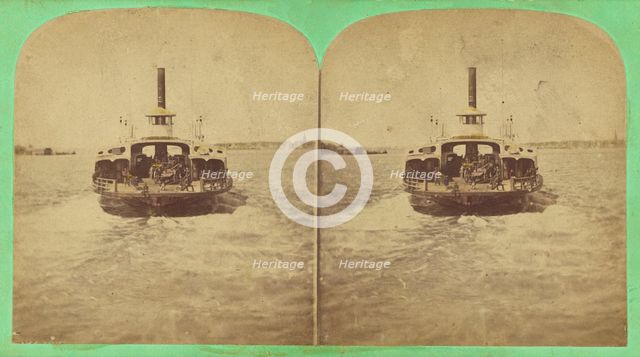 Brooklyn Ferryboat. N.Y., about 1870. Creator: Unknown.