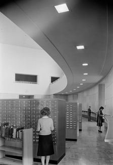 Brooklyn Public Library (Ingersoll Memorial), Prospect Park Plaza, New York, 1941. Creator: Gottscho-Schleisner, Inc