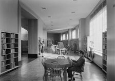 Brooklyn Public Library (Ingersoll Memorial), Prospect Park Plaza, New York, 1941. Creator: Gottscho-Schleisner, Inc