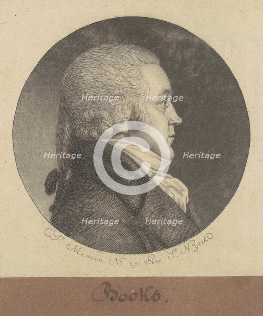 Brooks, 1797. Creator: Charles Balthazar Julien Févret de Saint-Mémin.