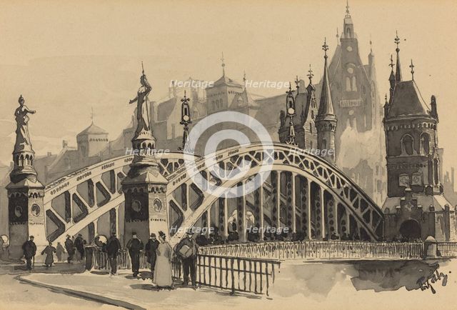 Brooksbrucke, 1893. Creator: Fritz Stoltenberg.