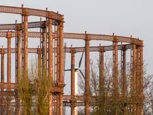 Bromley-by-Bow Gasworks, Twelvetrees Crescent, Bromley-by-Bow, Newham, GLA, 2021. Creator: Chris Redgrave
