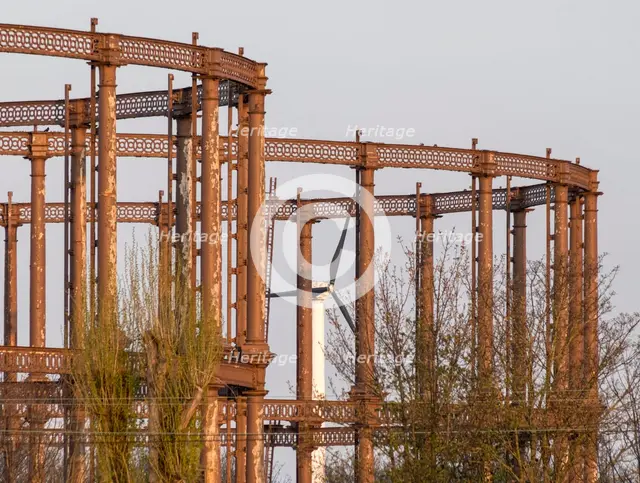 Bromley-by-Bow Gasworks, Twelvetrees Crescent, Bromley-by-Bow, Newham, GLA, 2021. Creator: Chris Redgrave.