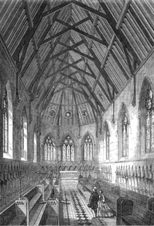 Bromley College, Kent, established for the widows of clergymen: the Chapel, 1864. Creator: Unknown