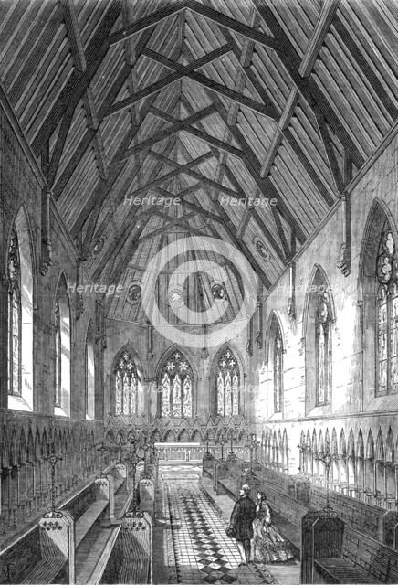 Bromley College, Kent, established for the widows of clergymen: the Chapel, 1864. Creator: Unknown.