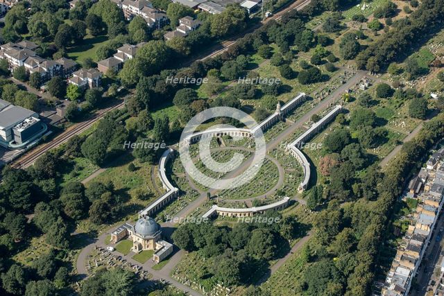 Brompton Cemetery, Chelsea, London, 2021. Creator: Damian Grady.