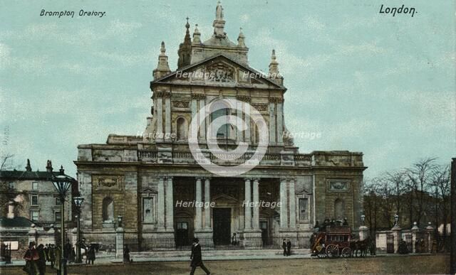 'Brompton Oratory, London', c1910.  Artist: Unknown.