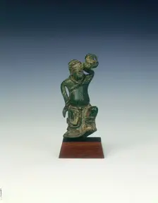Bronze male dancing figure with censer, Yuan dynasty, China, 1279-1368. Creator: Unknown