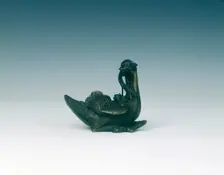 Bronze mandarin duck, late Ming dynasty, China, 1550-1644. Creator: Unknown