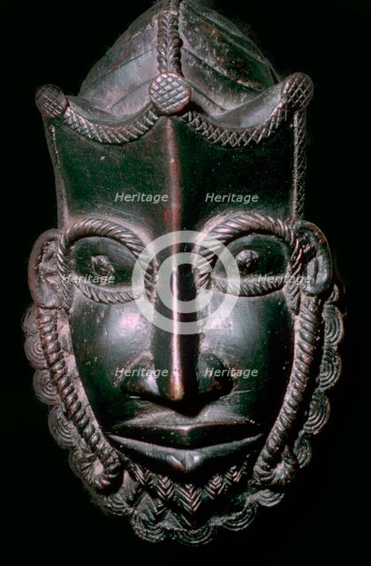 Bronze Mask from Benin, Nigeria. Artist: Unknown
