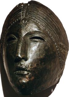 Bronze mask of Juno Lucina, 1st century BC
