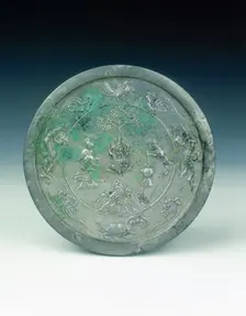Bronze mirror, Tang dynasty, China, 8th century. Creator: Unknown