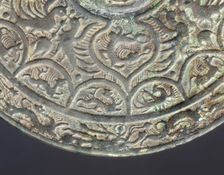 Bronze mirror with dragon and phoenix design, early Six Dynasties period, China, mid 3rd century