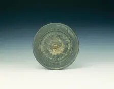Bronze mirror, Late Western Han dynasty/Wang Meng interregnum, China, 206 BC-25 AD. Creator: Unknown