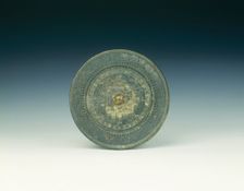 Bronze mirror, Late Western Han dynasty/Wang Meng interregnum, China, 206 BC-25 AD. Creator: Unknown