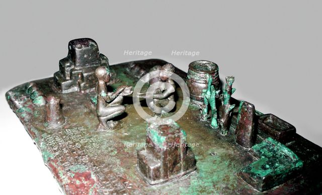 Bronze model of a cult place for ceremony of the rising of the sun, c1150 BC. Artist: Unknown