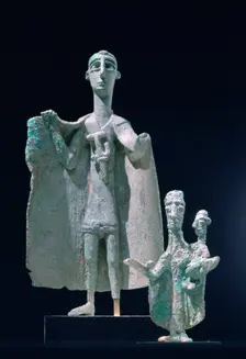 Bronze mother and child statutes, Nuragici culture, Siniscola, Sardinia, 9th-6th century BC