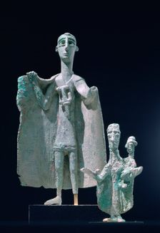 Bronze mother and child statutes, Nuragici culture, Siniscola, Sardinia, 9th-6th century BC