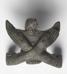 Bronze mount from a "Shawabty Bundle": Crossed Arms, c. 1336-1256 BC. Creator: Unknown