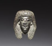 Bronze mounts from a "Shawabty Bundle"; Head and Crossed Arms, c. 1336-1256 BC. Creator: Unknown