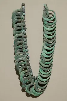Bronze Necklace with Hanging Pendants, 8th Century BC. Creator: Unknown