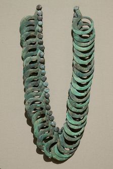 Bronze Necklace with Hanging Pendants, 8th Century BC. Creator: Unknown