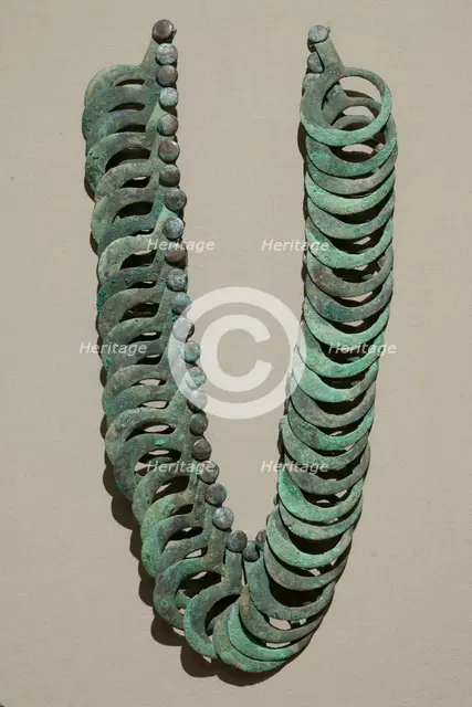 Bronze Necklace with Hanging Pendants, 8th Century BC. Creator: Unknown.