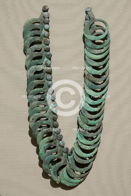 Bronze Necklace with Hanging Pendants, 8th Century BC. Creator: Unknown.