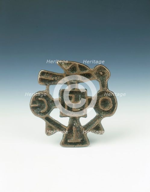 Bronze 'Nestorian Cross', China, probably 1st millenium AD. Creator: Unknown.