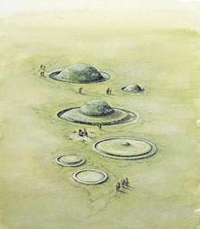 Bronze Age barrow types, Bronze Age, (c1990-2010). Artist: Peter Dunn