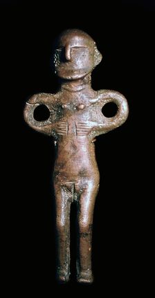 Bronze-age figure from Denmark, 9th century BC