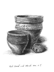 Bronze Age pottery, c1980-c2017. Artist: Peter Dunn