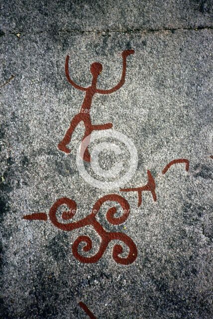 Bronze Age rock carvings, Åby, Östergötland, Sweden. Artist: Mats Alm