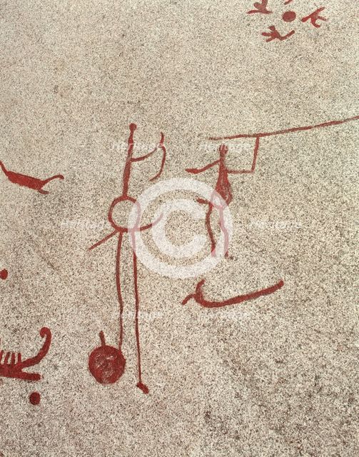 Bronze Age rock carvings, Tanum, Västra Götaland, Sweden. Creator: Unknown.