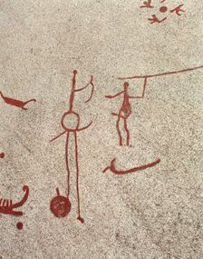 Bronze Age rock carvings, Tanum, Västra Götaland, Sweden. Creator: Unknown