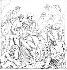 Bronze Alto-Rilievo, by Woodington, for the Nelson Monument, Trafalgar-Square..., 1850. Creator: Unknown