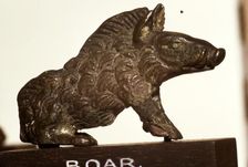 Bronze Boar found at Colchester, Essex, Roman Period, c2nd-3rd century