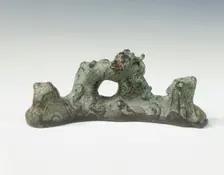Bronze brush rest, Ming dynasty, China, 14th-16th century. Creator: Unknown