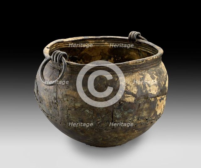 Bronze cauldron, Late Bronze Age (Britain), (c1100 BC-1000 BC). Artist: Unknown.